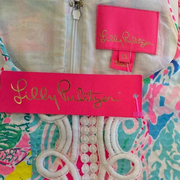LILLY PULITZER’S PEARL TOP in POPUP SUMMER REMIX PATCH, Size 12 •NWT• - Picture 5 of 5